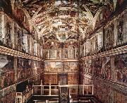 michelangelo, Interior of the Sistine Chapel